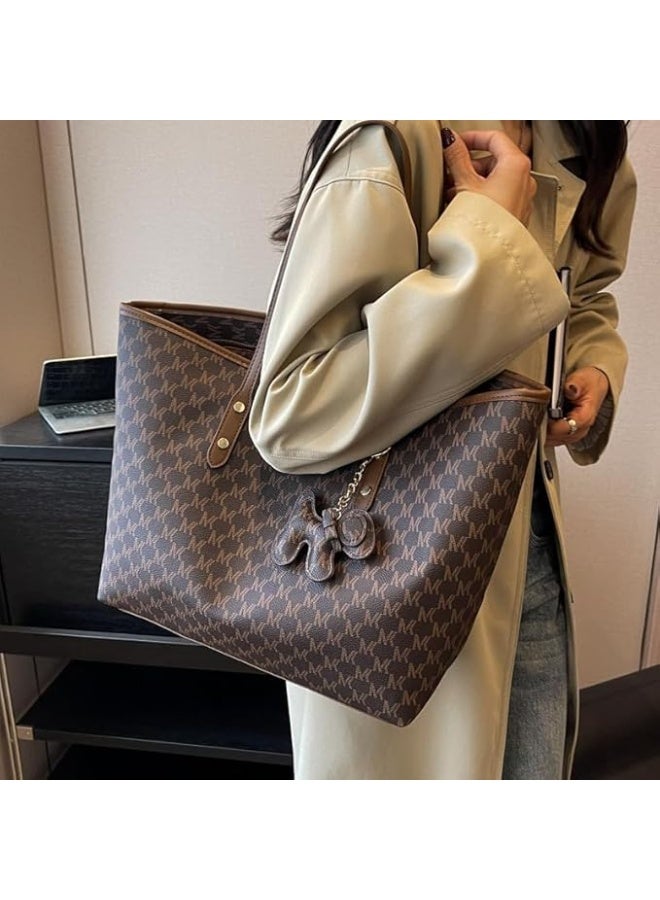 Lady Laptop Bag 16 Inch Laptop Tote Leather Computer Office Bag, Shoulder Cross-body Premium Texture Large Capacity Tote Shoulder Bag (brown) - Image 5